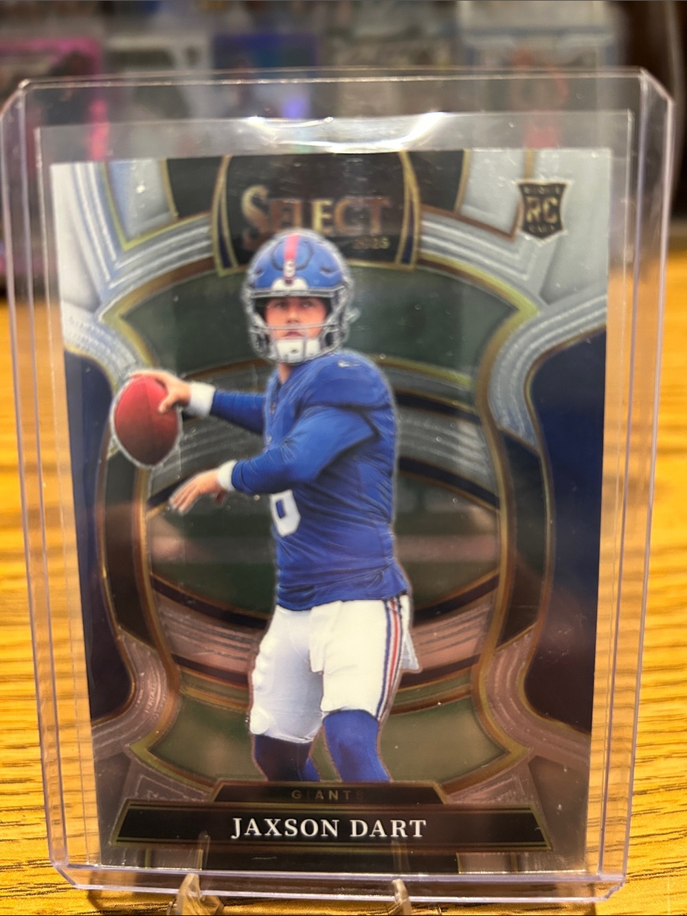 Jaxson Dart Rookie Select Blue Silver NY Giants NFL